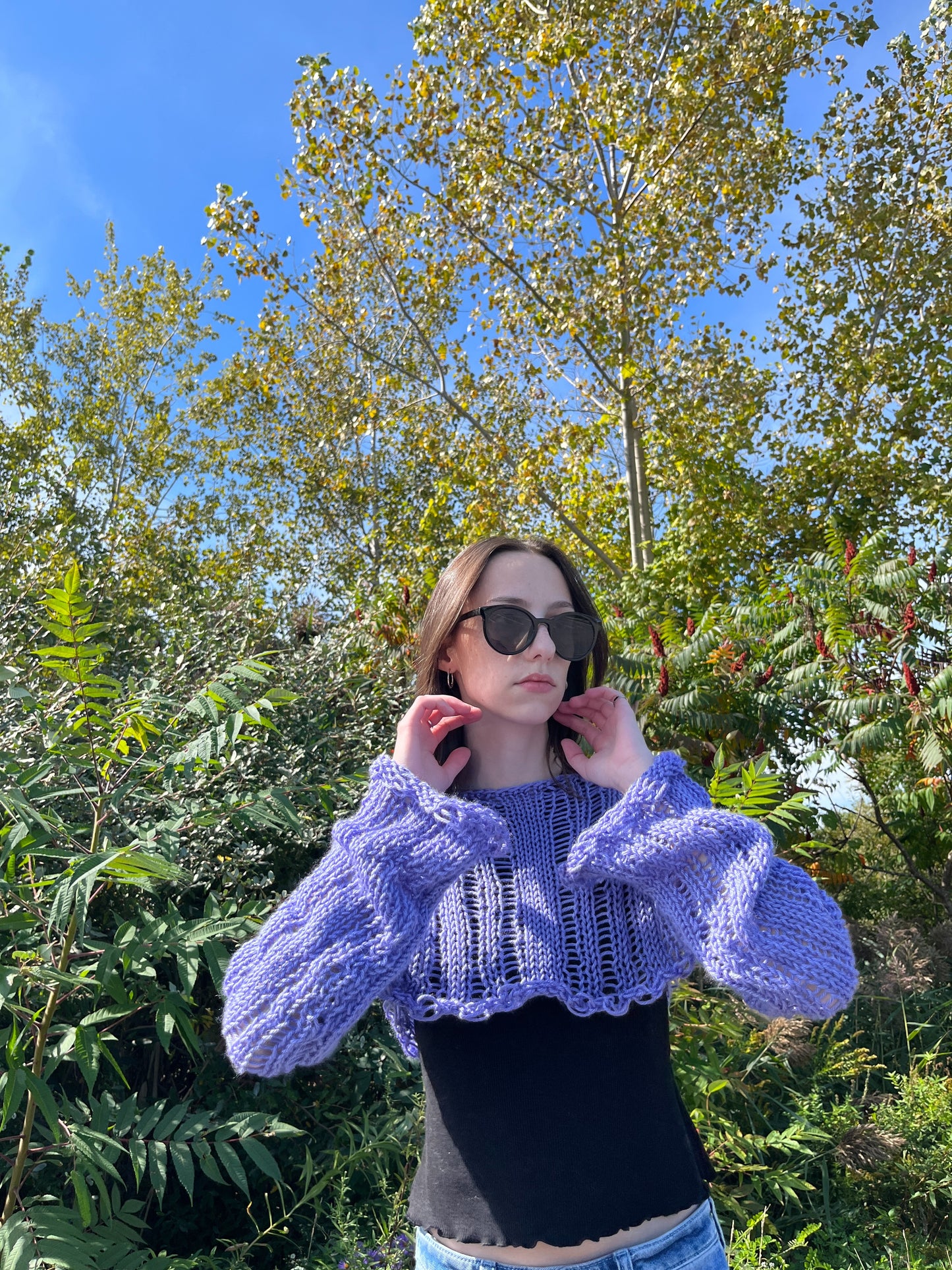 Distressed Knit Shrug Sweater